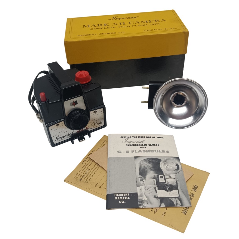 Vintage Rare Camera Imperial Mark XII‎ Flash 1950's Camera Photography